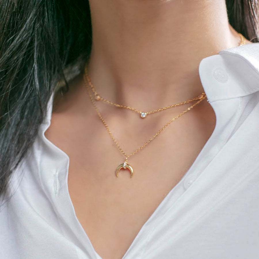 Minimal Gemstone Necklace