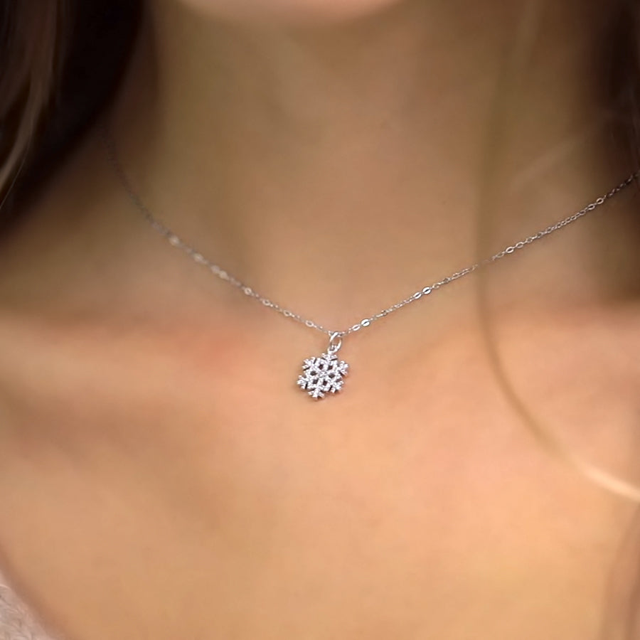 snowflake pendant necklace