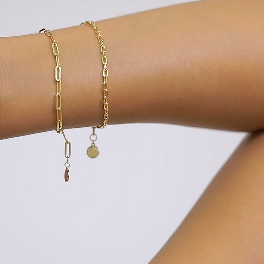 Rectangle link bracelet outlet