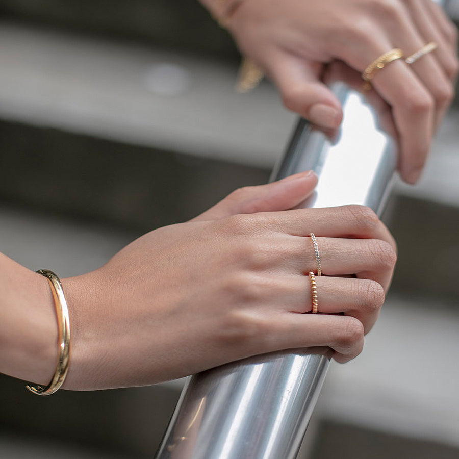 delicate gold jewelry