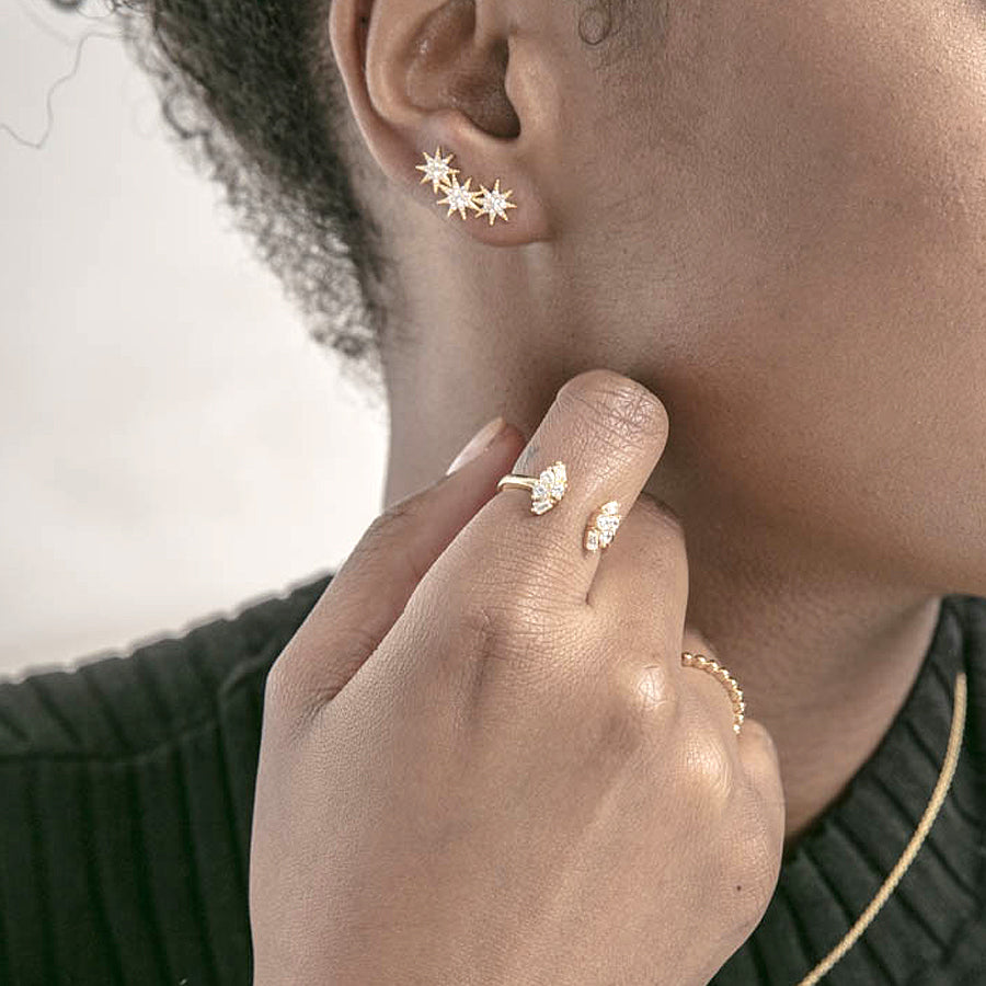 baguette cluster ring