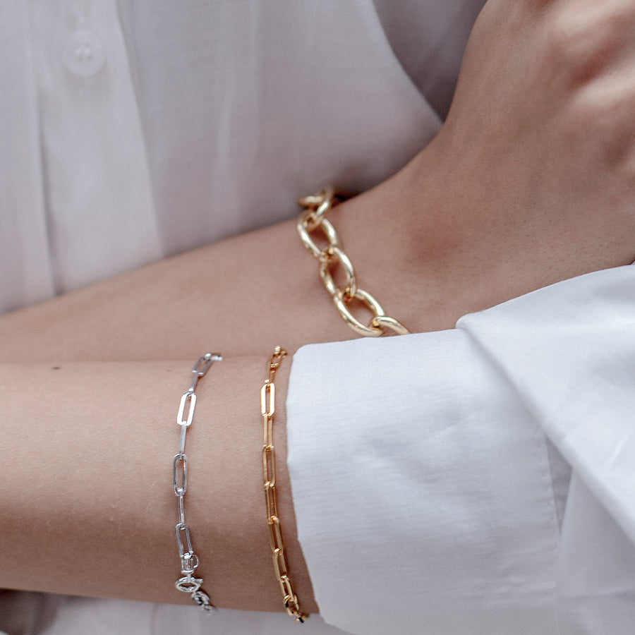 paperclip chain bracelet