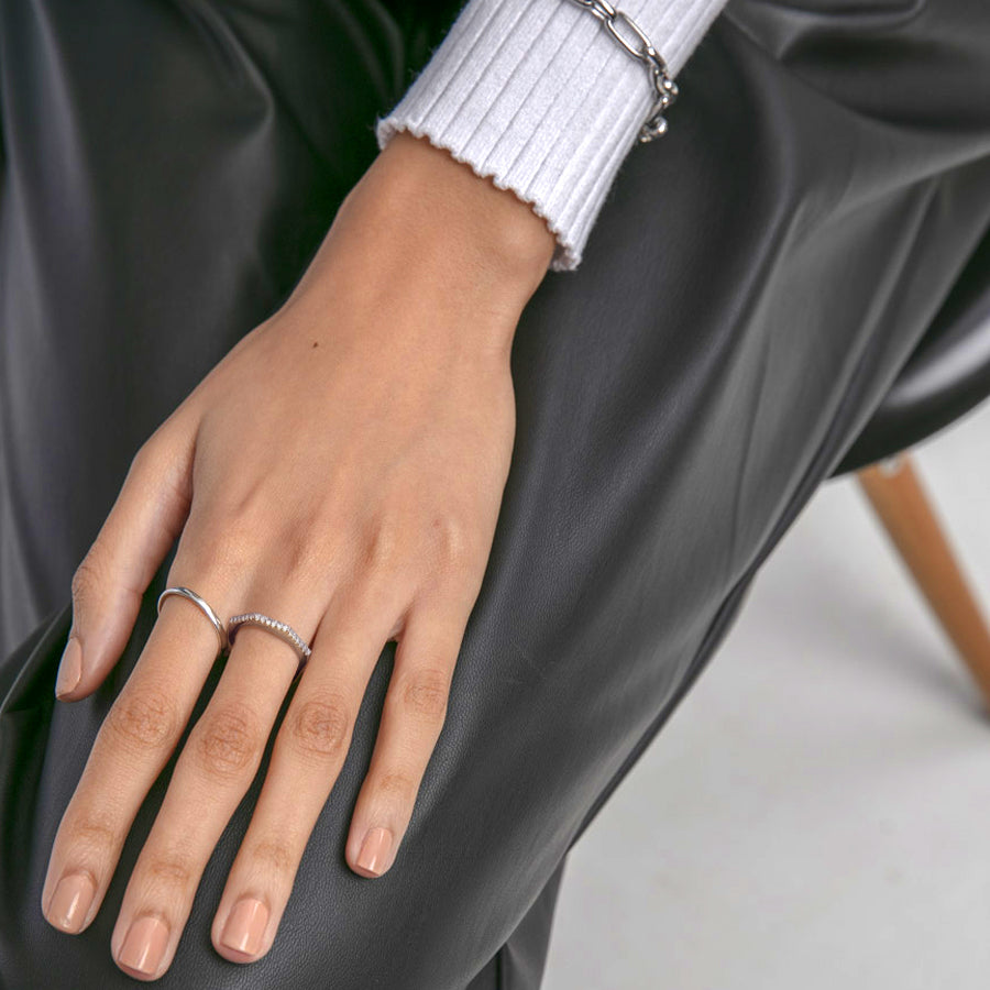Gemstone Octagon Ring