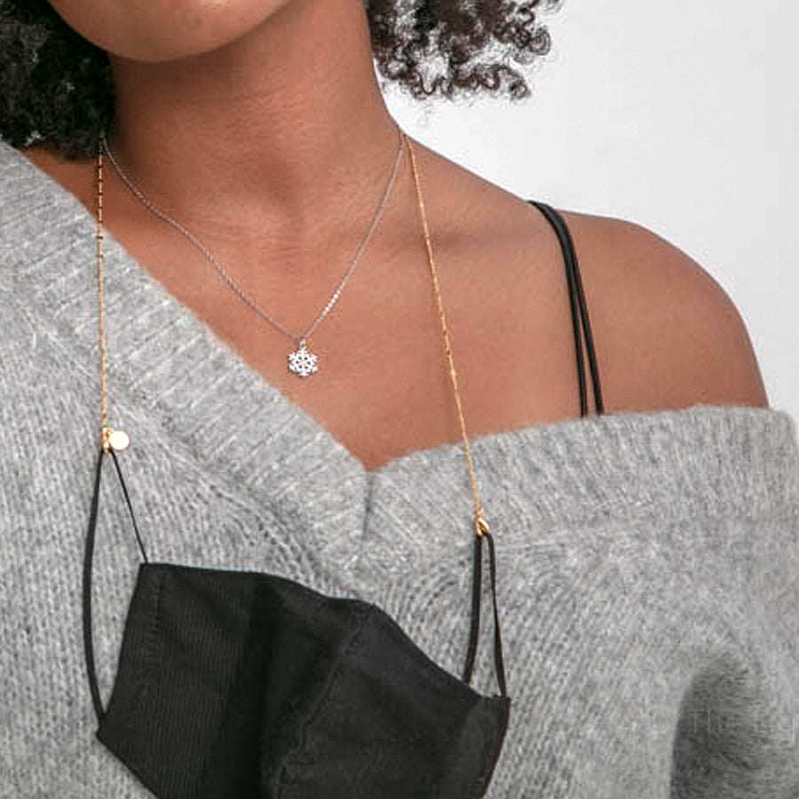 Mirror Face Mask Chain
