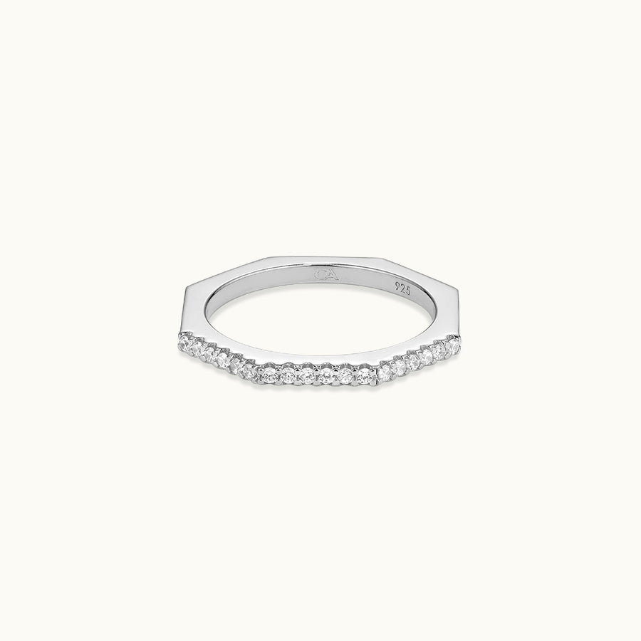 Gemstone Octagon Ring