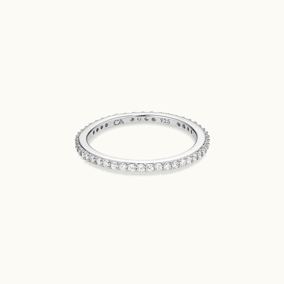 multi gemstone eternity ring