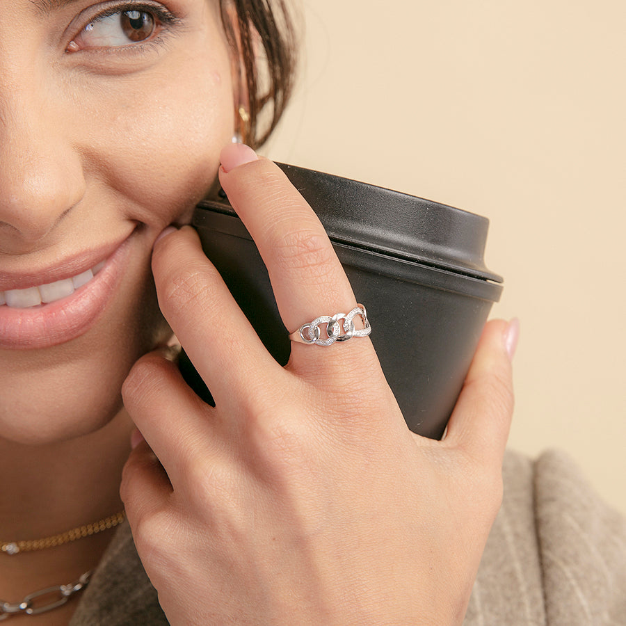 Silver Chain Ring