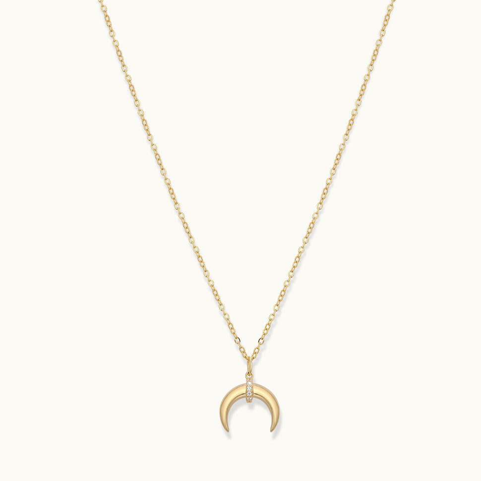 crescent moon necklace