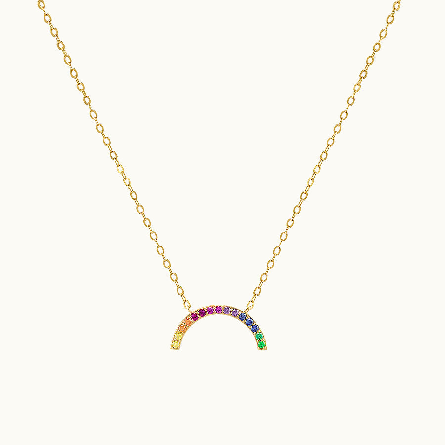 Rainbow Gemstone Necklace