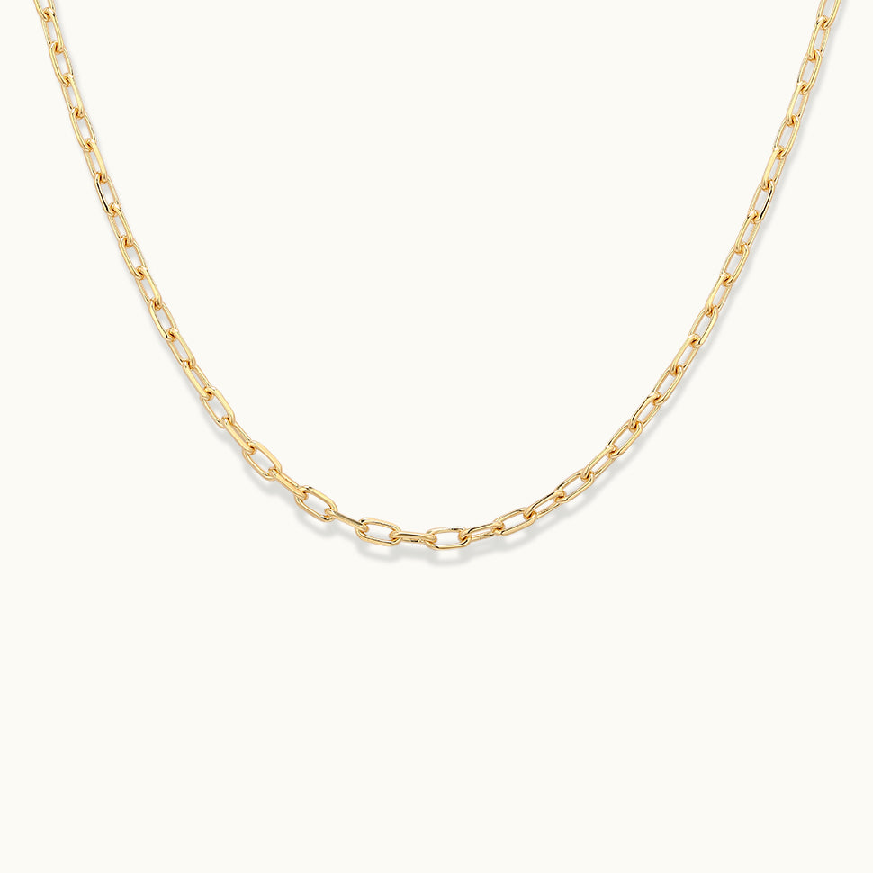 Rectangle Chain Link Necklace