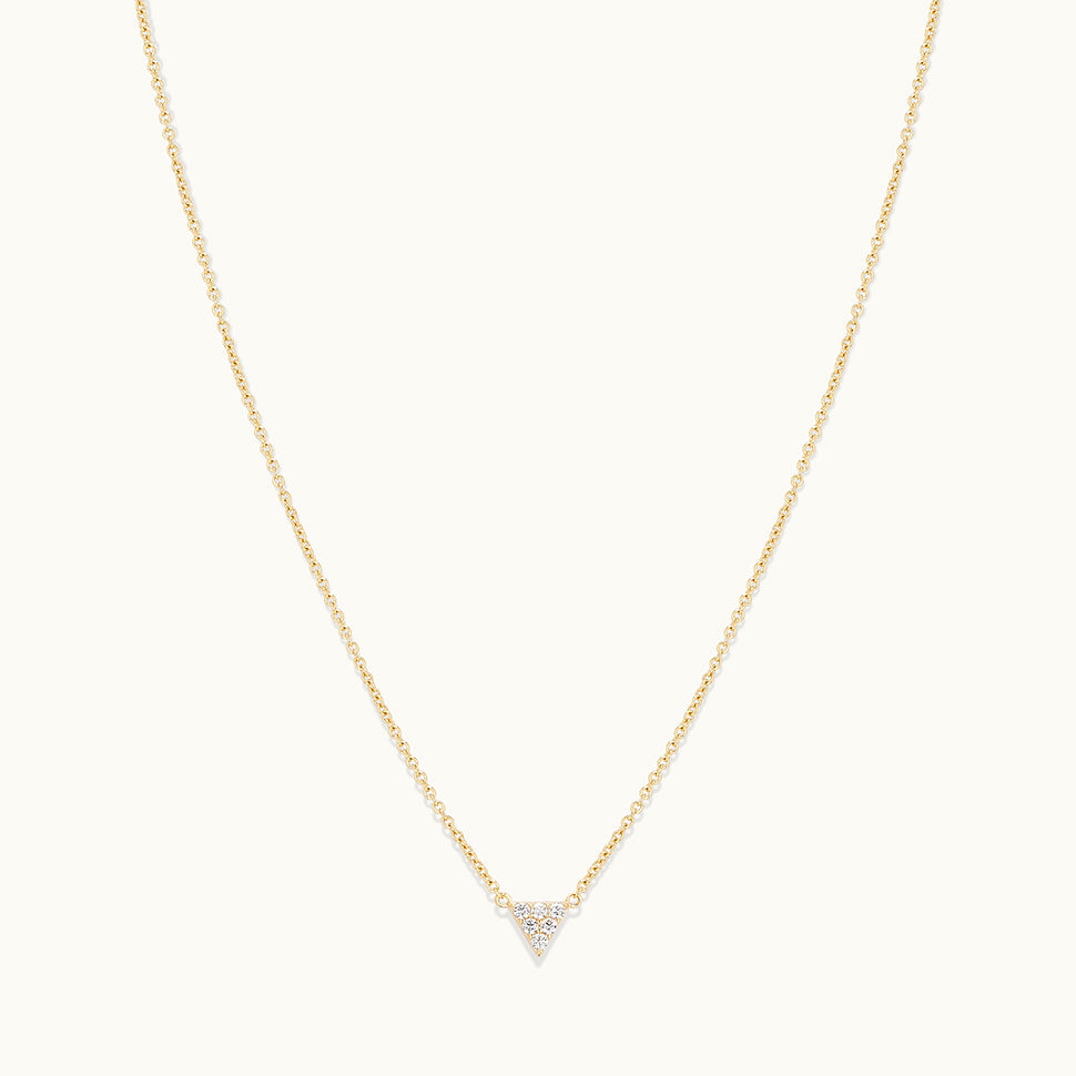 Dainty Triangle Pendant Necklace