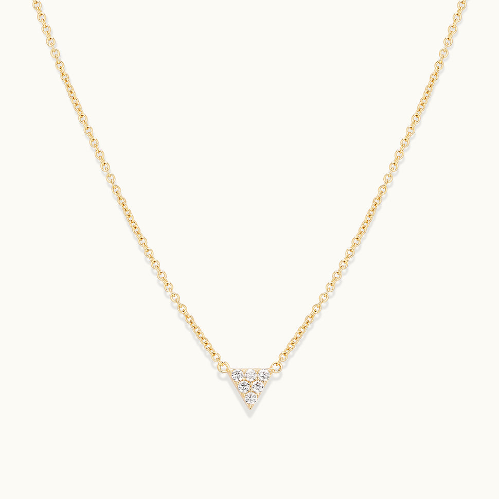 Dainty Triangle Pendant Necklace