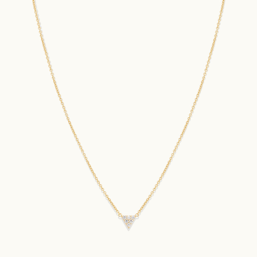 Dainty Triangle Pendant Necklace