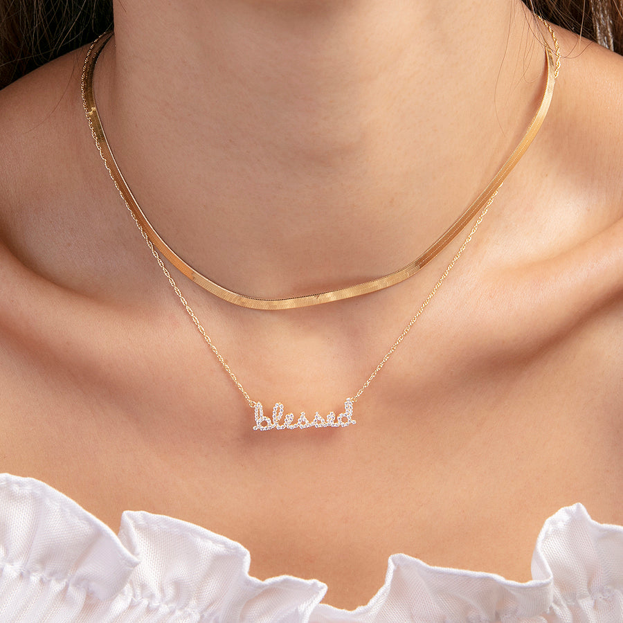 Herringbone Chain Necklace