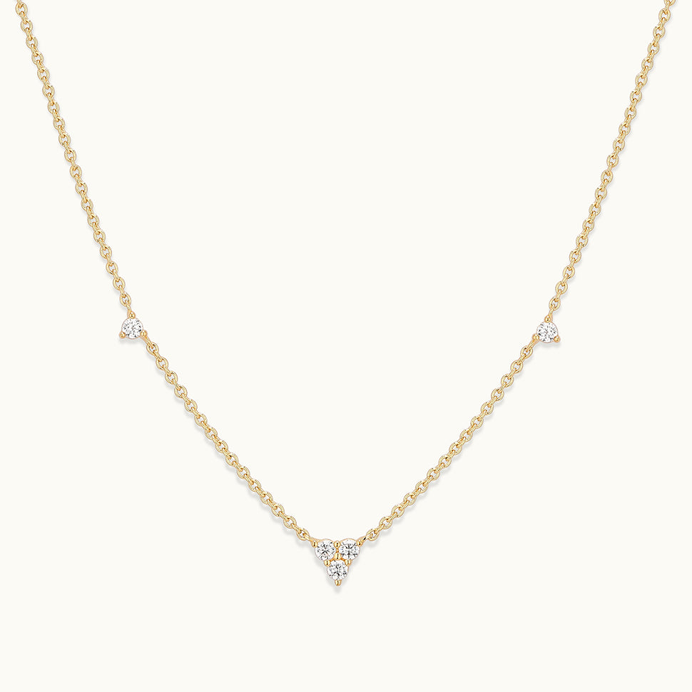Triple Triangle CZ Necklace