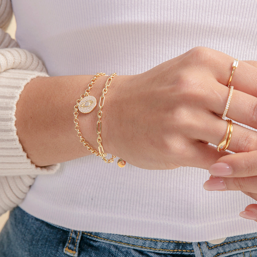 Multi Link Dainty Chain Bracelet