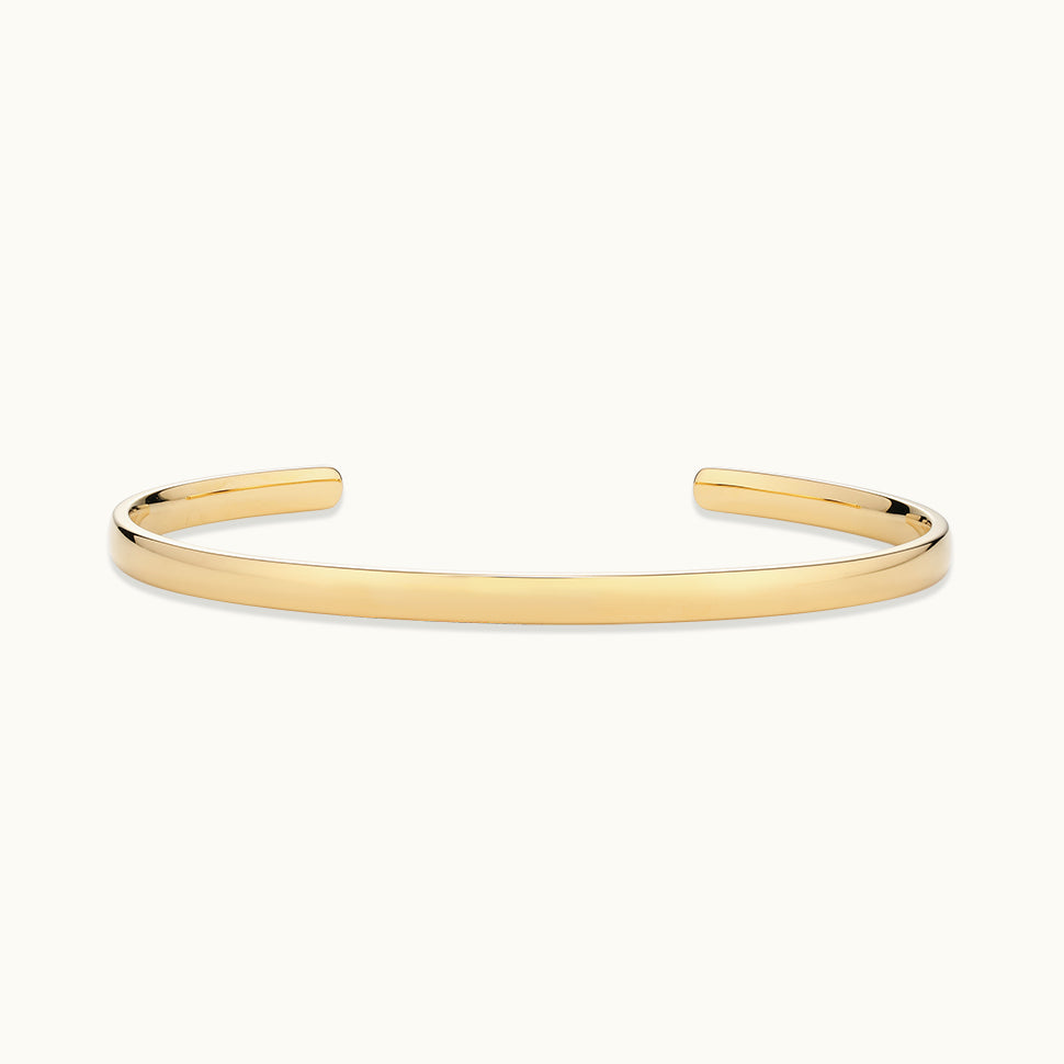 open gold bangle bracelet