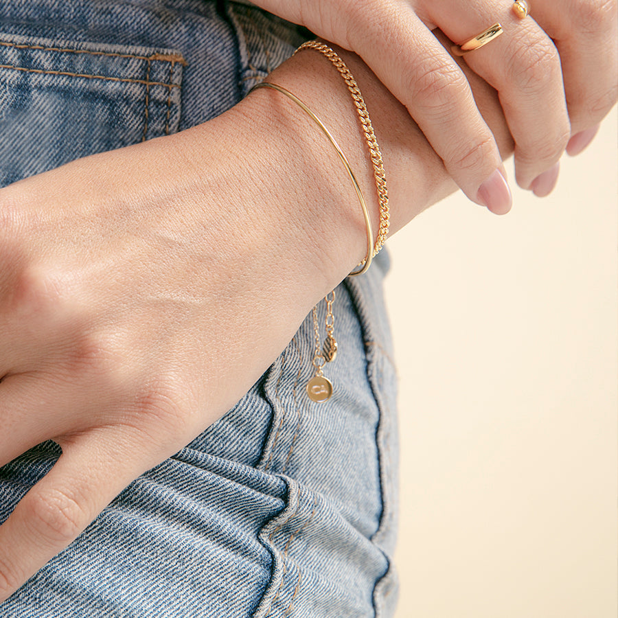 Keepsake Fingerprint Charm On Single Bolo Bracelet – Pure Silver Impressions