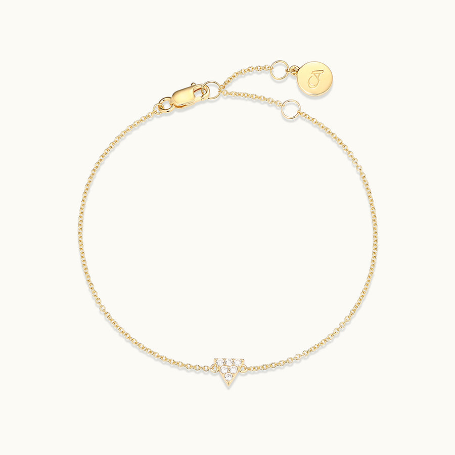 Dainty Triangle Charm Bracelet