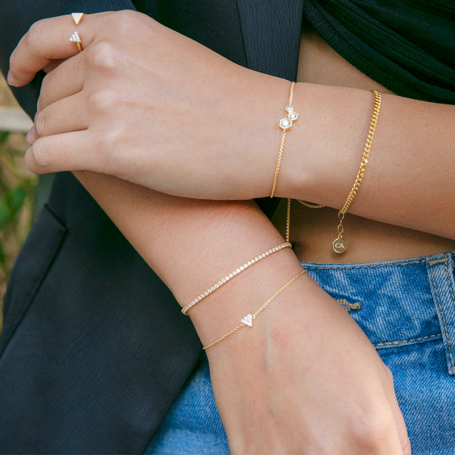 Set Of 4 Gold Dyed Bracelets With Delicate Flower Patterns (Plus Size) –  BANGLES BY LESHYA