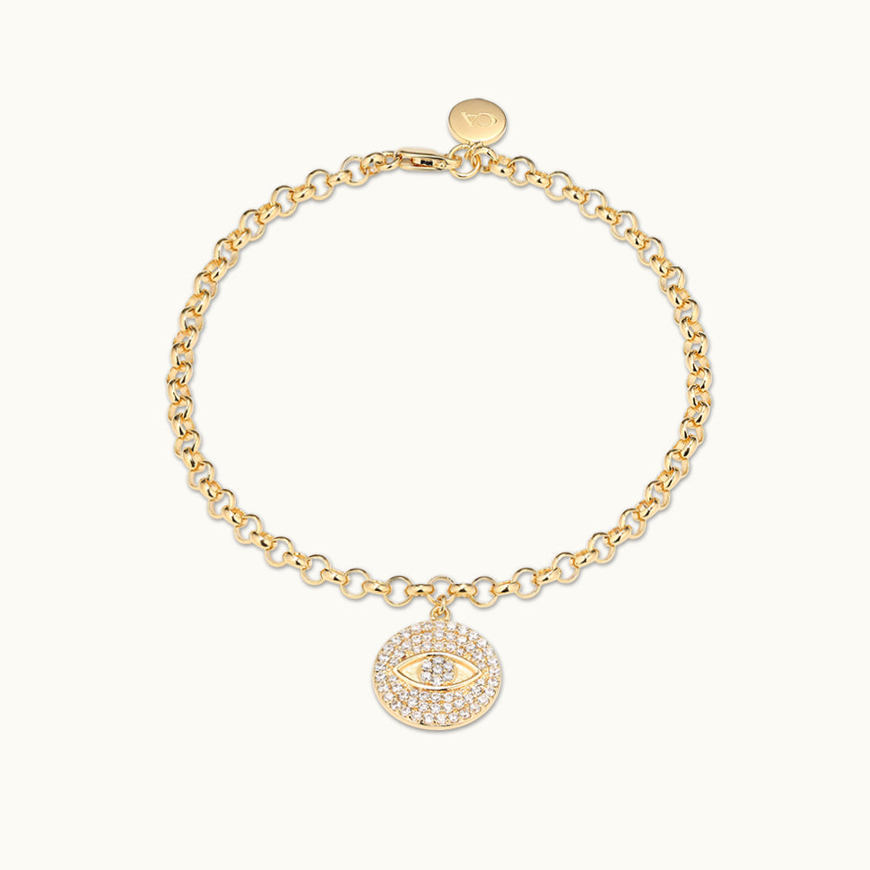 Evil Eye Coin Chain Bracelet