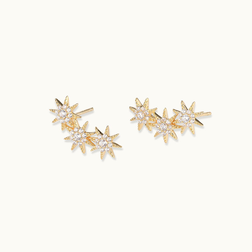 starburst drop earrings