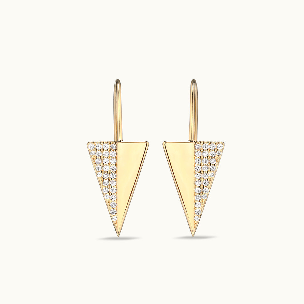 Geometric Triangle Earring