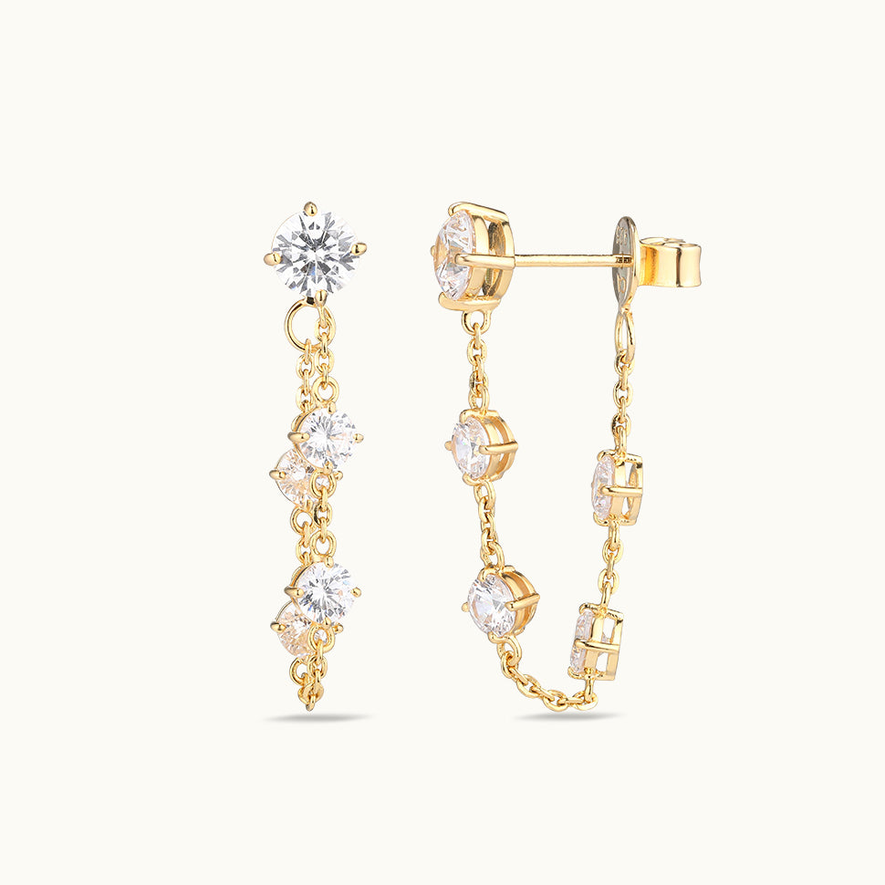 chain drop earrings