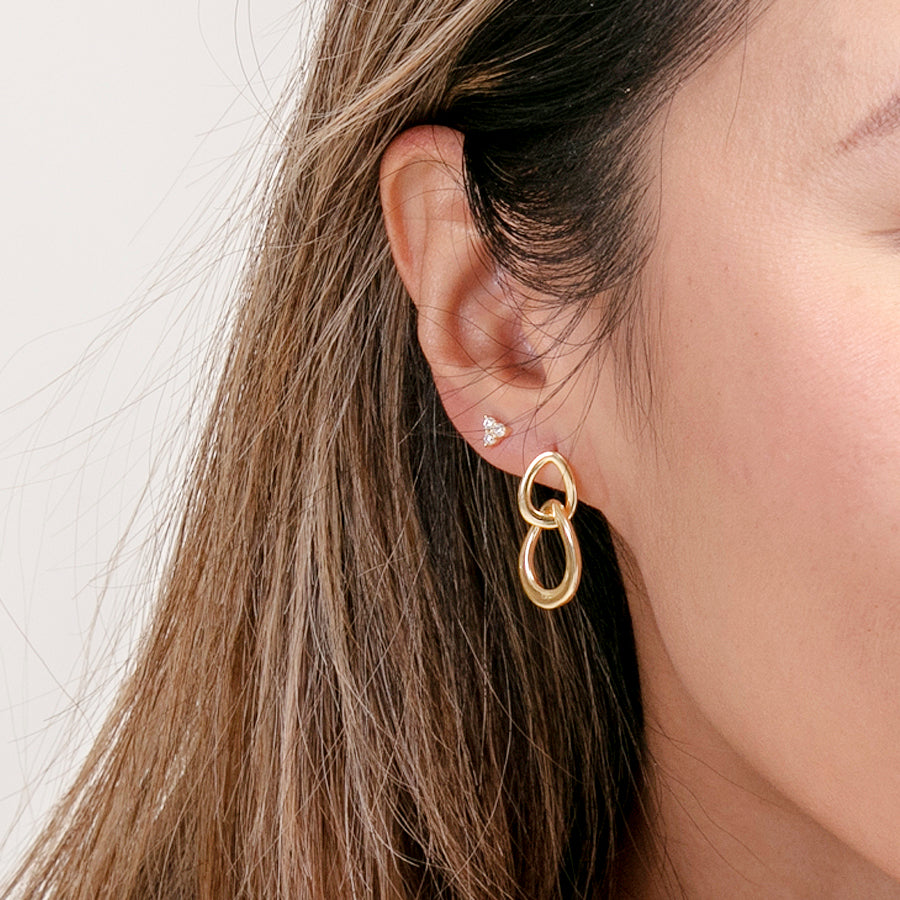 Double Chain Link Earring