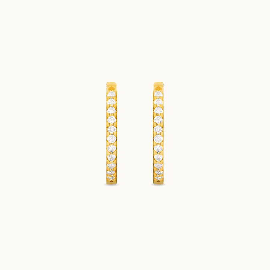 gold ear huggies