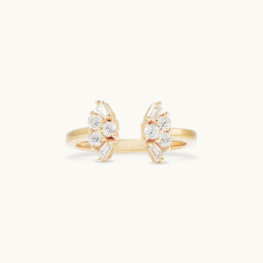 Baguette Cluster Ring