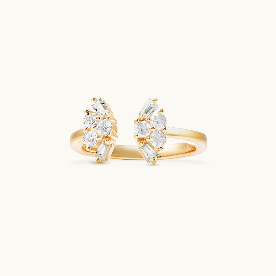 Baguette Cluster Ring