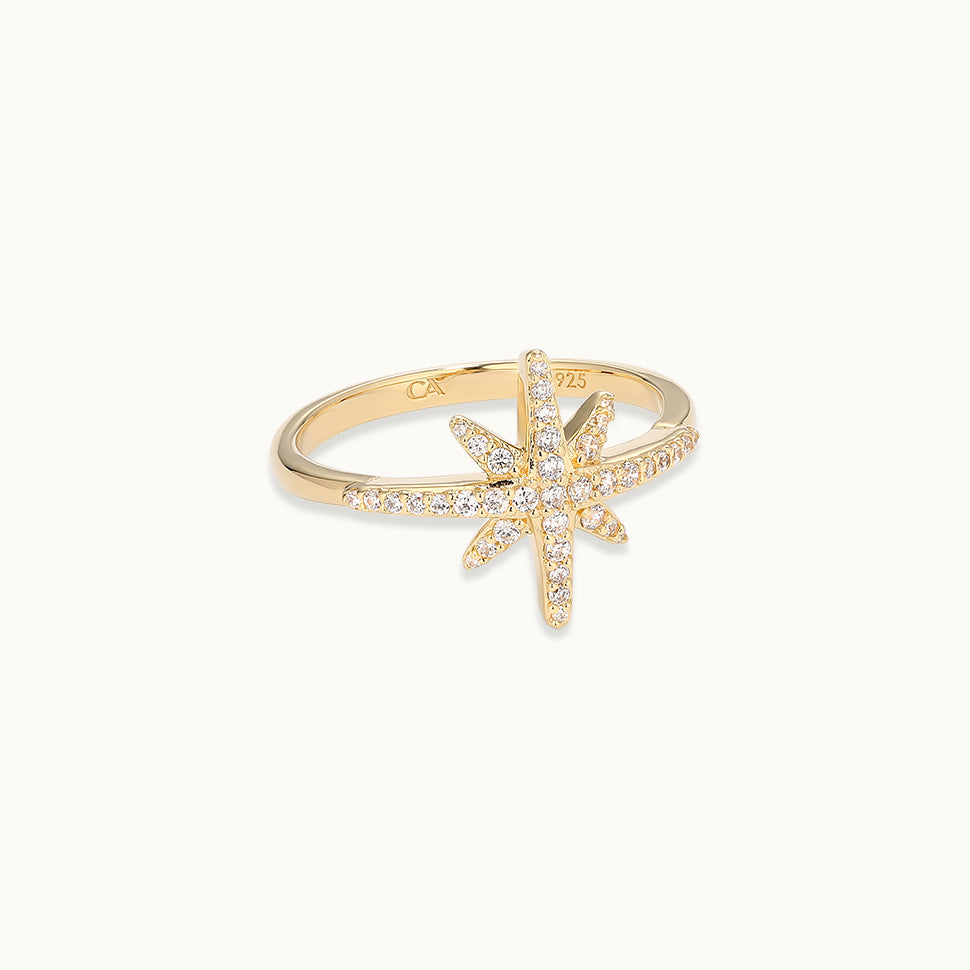 Gemstone Starburst Ring