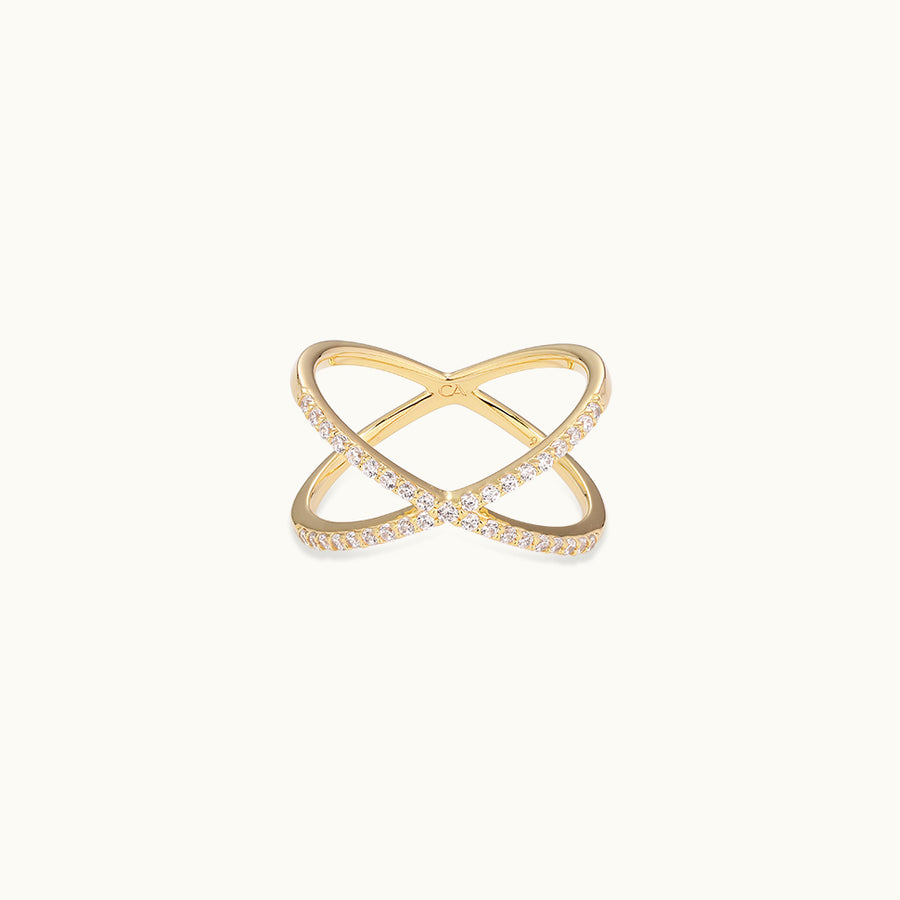 Gemstone X Ring