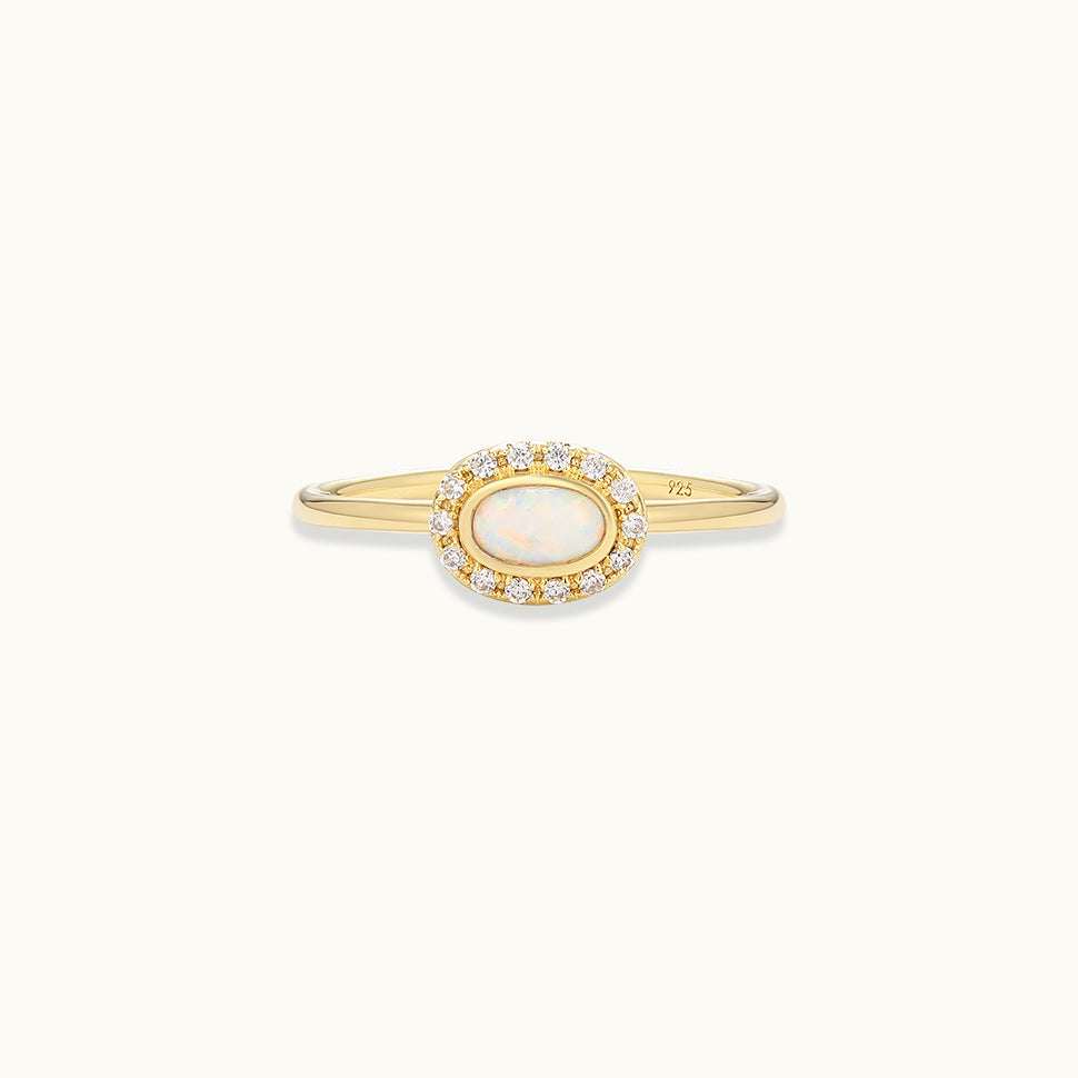 Opal Cabochon Ring