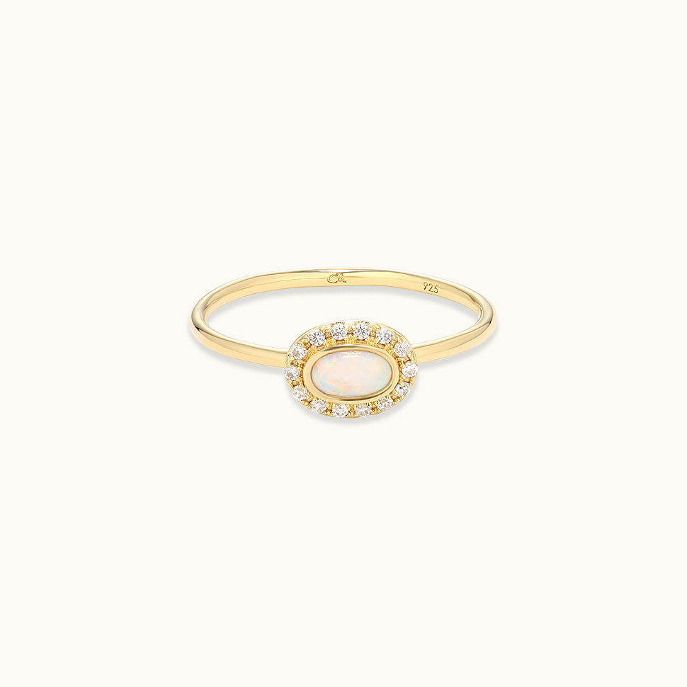 Opal Cabochon Ring