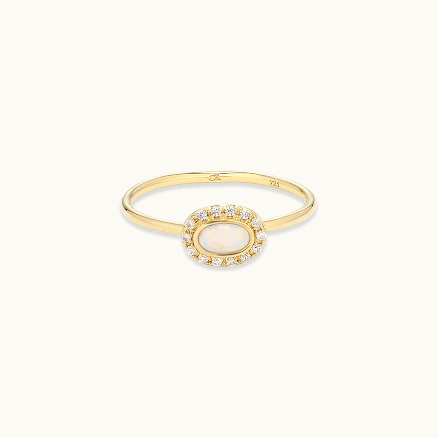 Opal Cabochon Ring