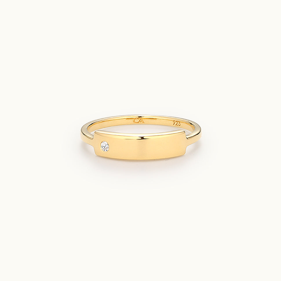 Curve Bar Ring