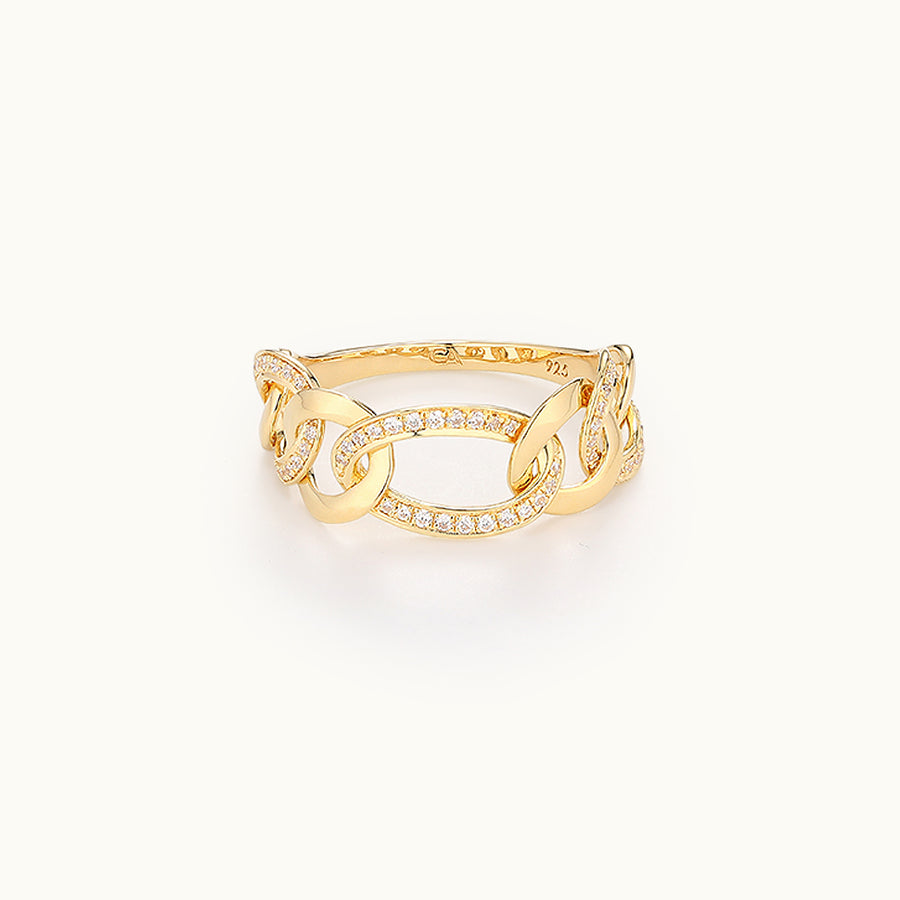 Gold Chain Ring