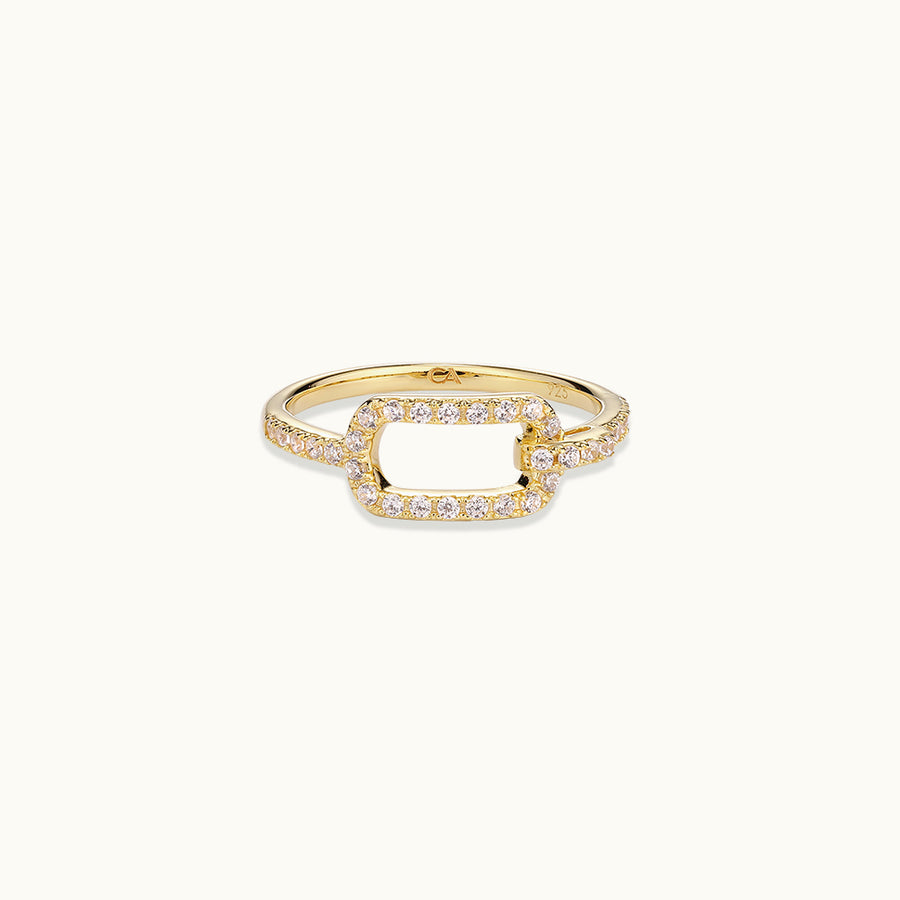 Gemstone Rectangle Ring