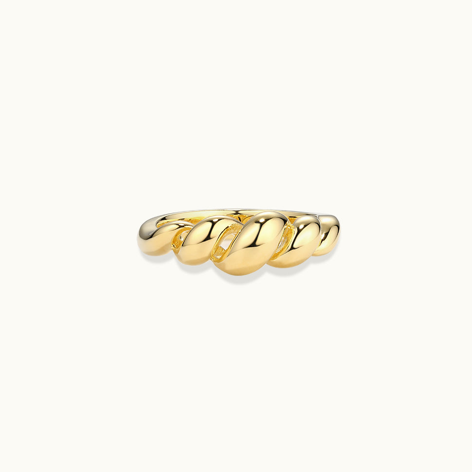 gold twist ring