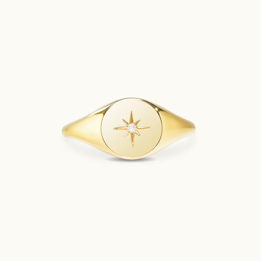 Starburst Signet Ring