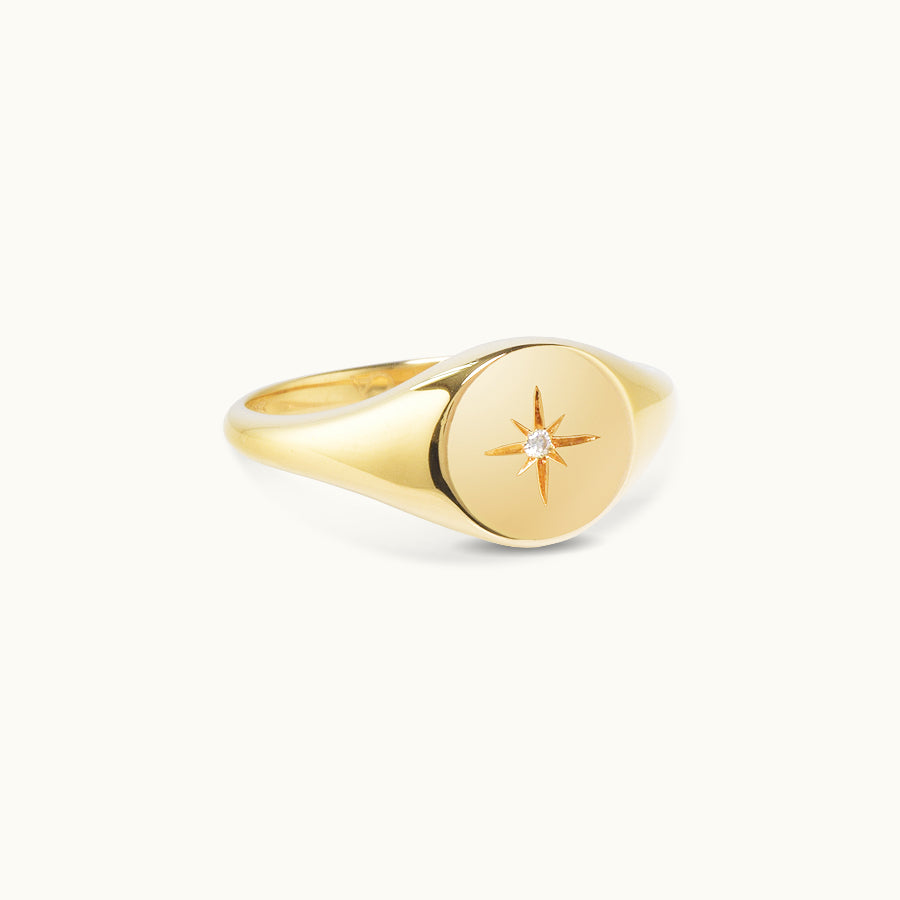 gold starburst ring