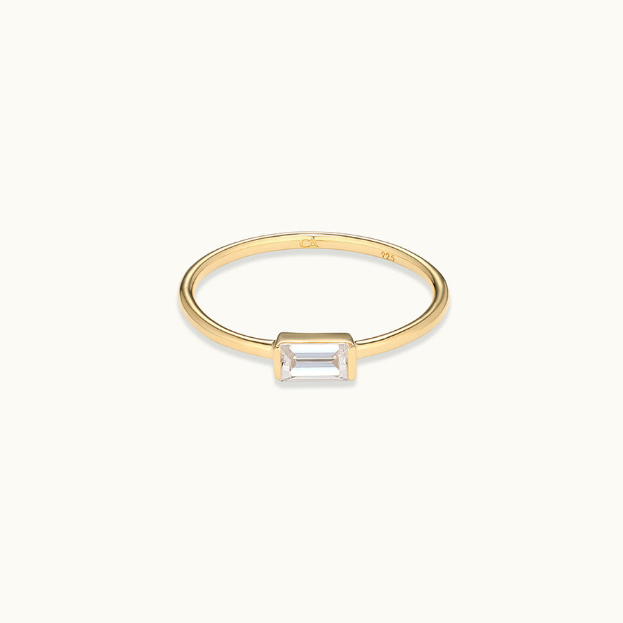 Gold Baguette Ring