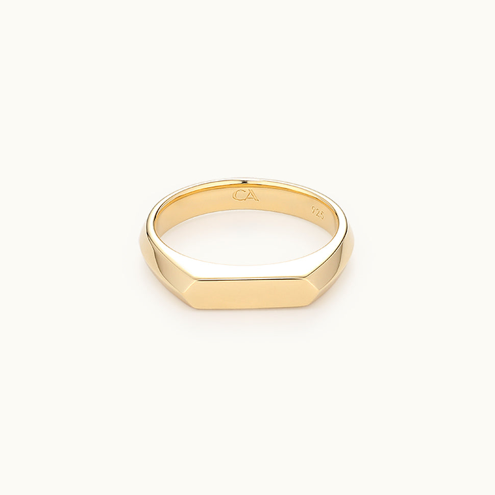 Hexagon Signet Ring
