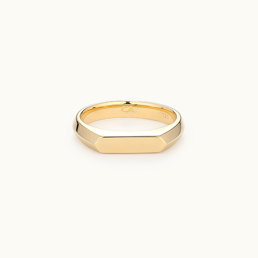 Hexagon Signet Ring