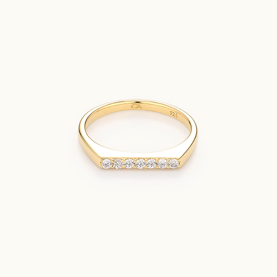 CZ Bar Ring