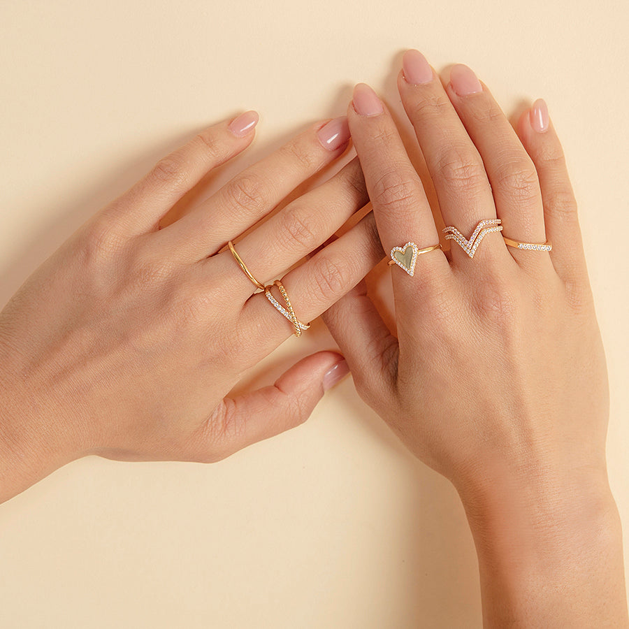 Gold Heart Ring
