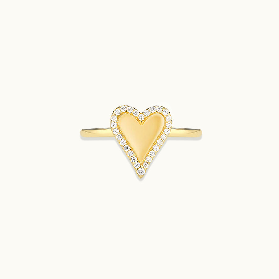 Gold Heart Ring