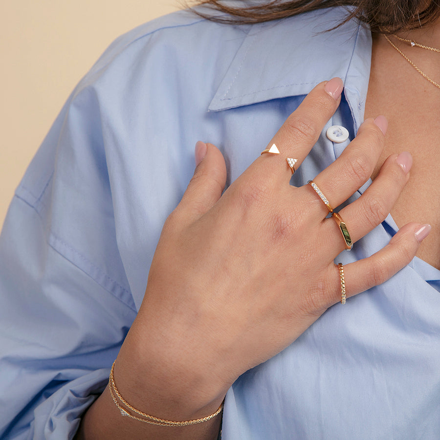 Triangle Open Ring